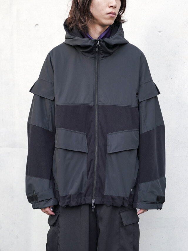 D-VEC × ALMOSTBLACK "WINDSTOPPER BY GORE-TEX LABS 2L POLARTEC JACKET"