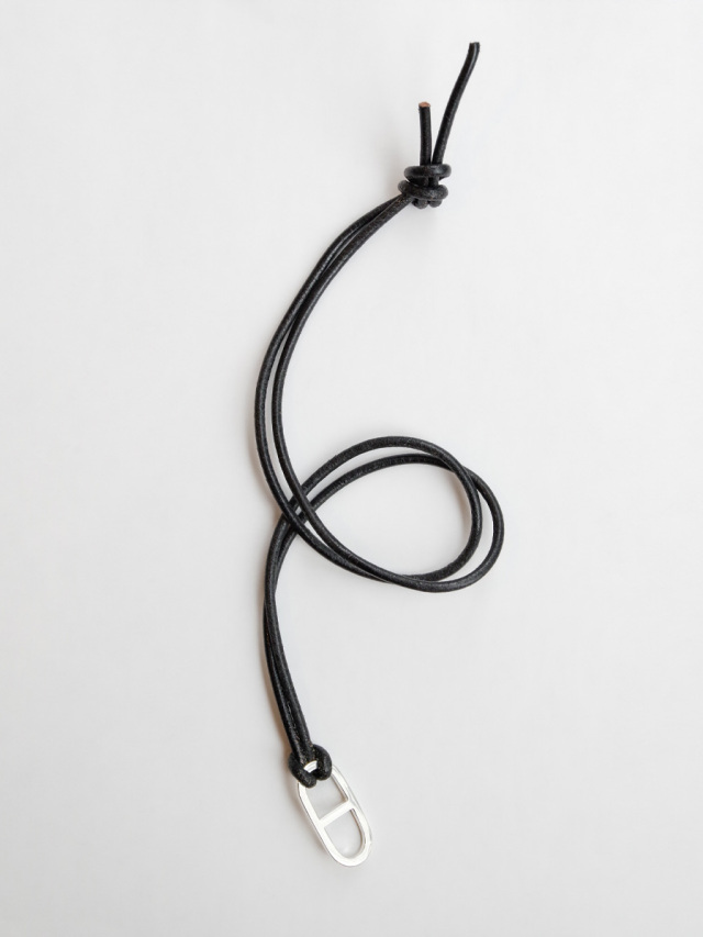 Garden of Eden "Anchor Leather Necklace (Small)" #22AW005