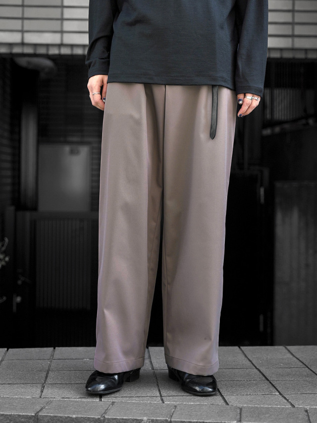 dauerbrenner by Edwina Horl // "BUNDFALTENHOSE WIDE PANTS" - BEIGE