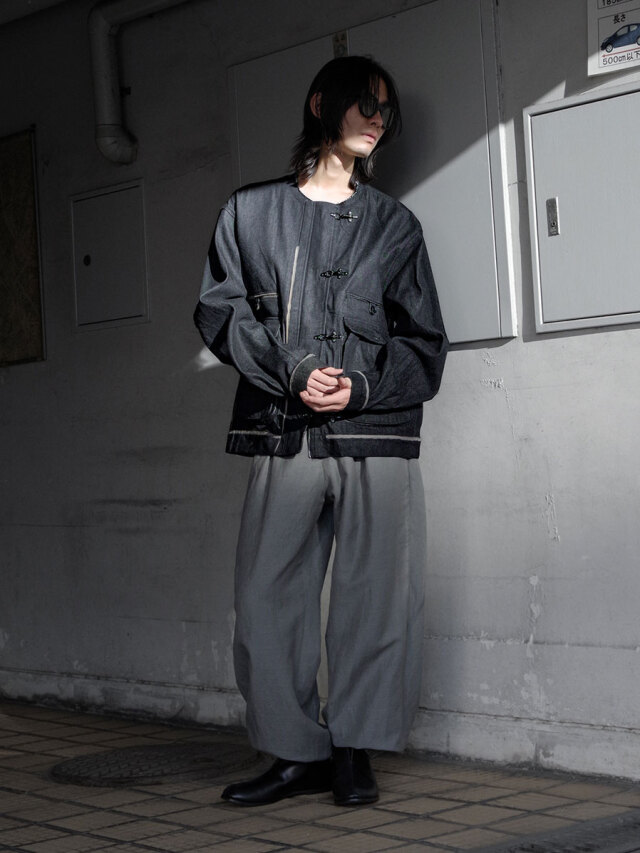 ジャケット・アウター MINEDENIM Nocollar Coverall MINEDENIM Blanket Lining Nocollar Coverall | River