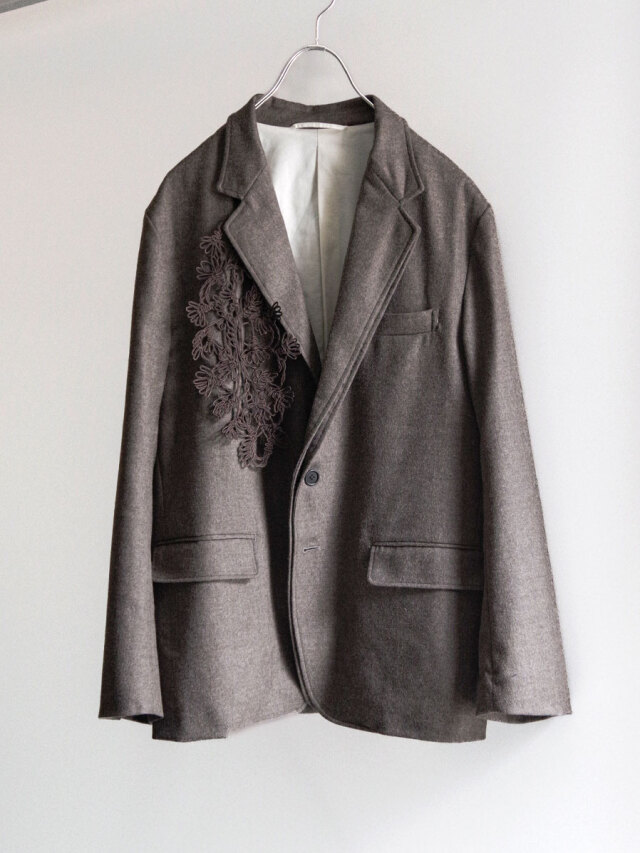 EMAM "Asymmetry Code Motif Jacket" - BROWN