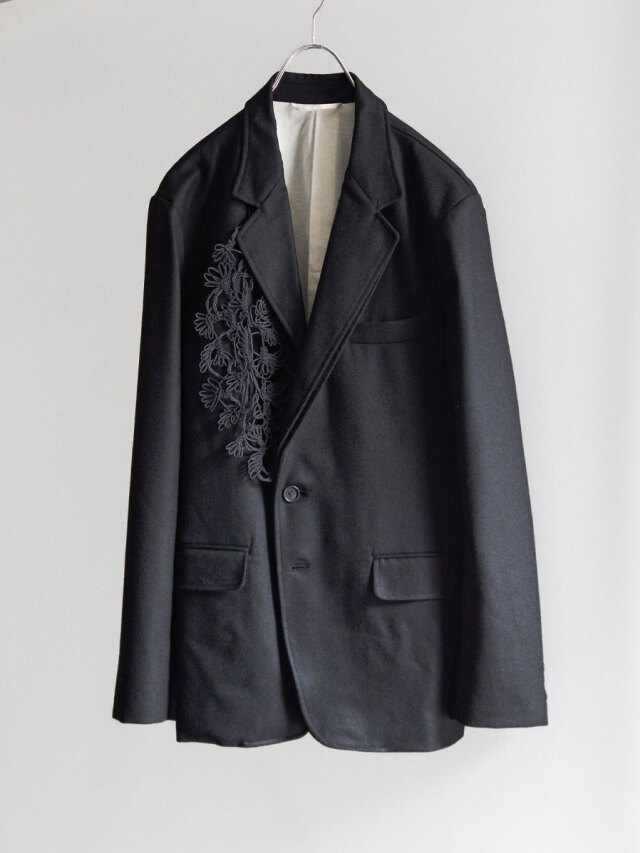 EMAM "Asymmetry Code Motif Jacket" - BLACK