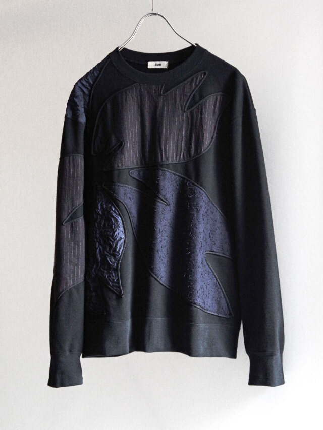 EMAM "Code Patchwork Crew Neck Sweat"