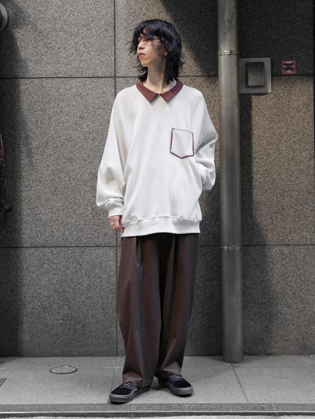 完売 EMAM Reverse Collar Raglan Tops EMAM（エマム） 