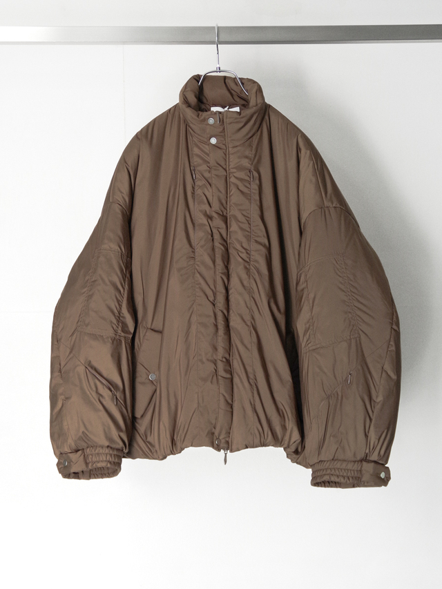 THE JEAN PIERRE "Signature Drop Puffer Blouson" - BROWN