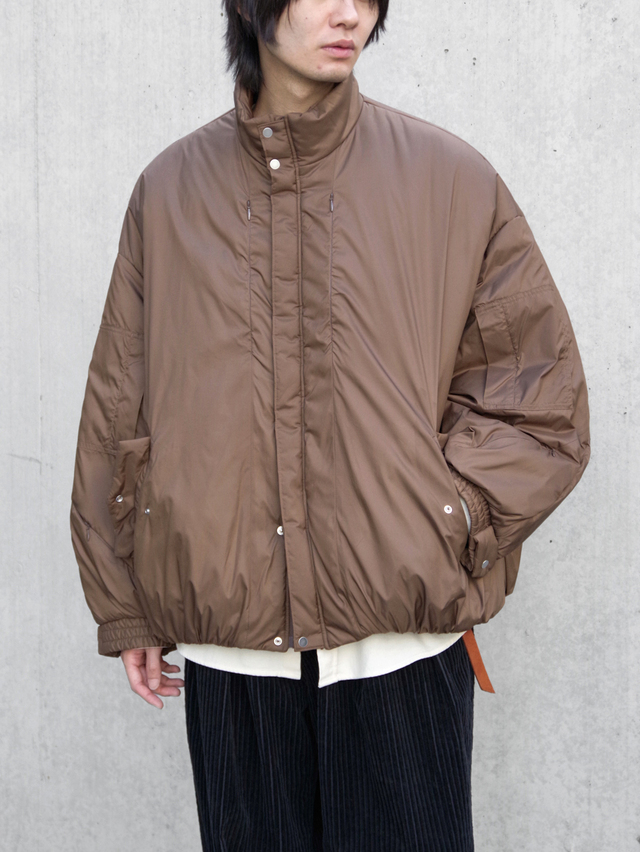 THE JEAN PIERRE "Signature Drop Puffer Blouson" - BROWN