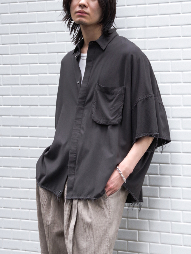 THE JEAN PIERRE "Signature 11XL SS Shirt(RAYON)" - FADE BLK