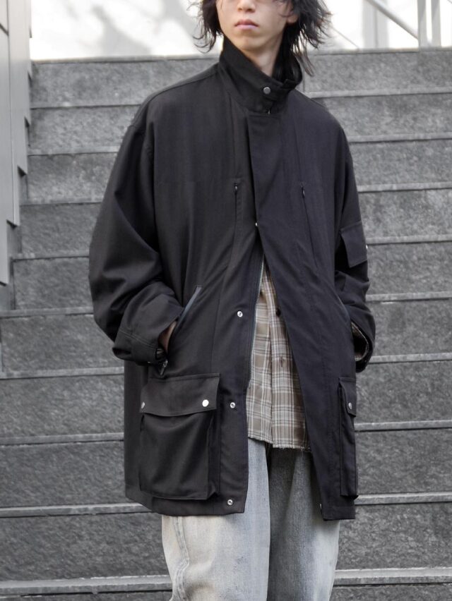 THE JEAN PIERRE "Urban Wool Tech Coverall" - INK BLACK