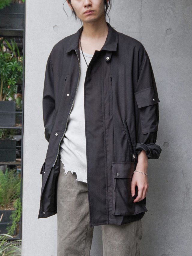 THE JEAN PIERRE "Urban Wool Tech Coverall" - INK BLACK