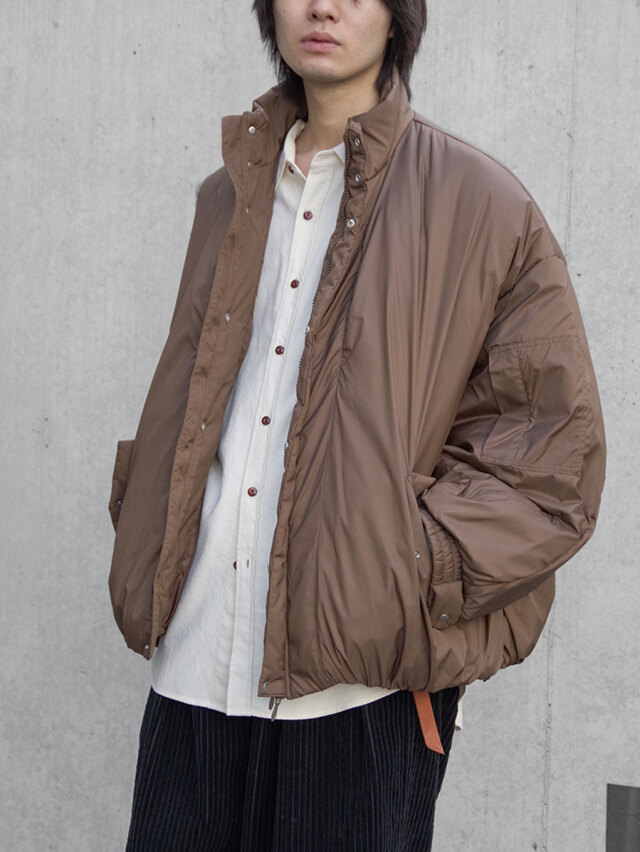 THE JEAN PIERRE "Signature Drop Puffer Blouson" - BROWN
