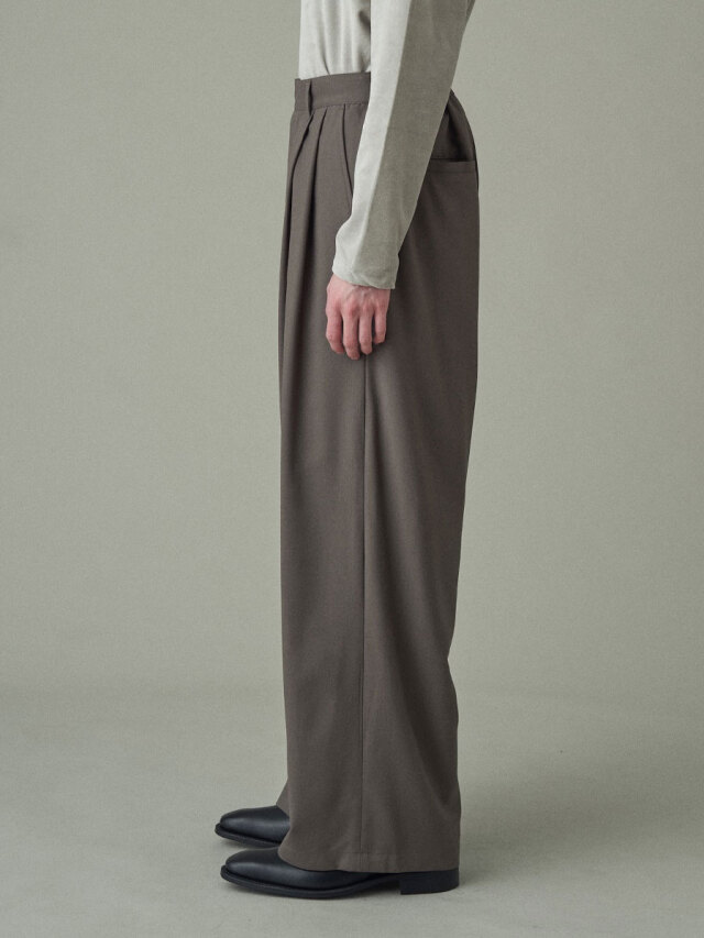 完売 JUHA ユハ / 2TUCK WIDE EASY PANTS / 3 JUHA/ユハ】2TUCK WIDE EASY PANTS（スラックス）｜JUHA（ユハ