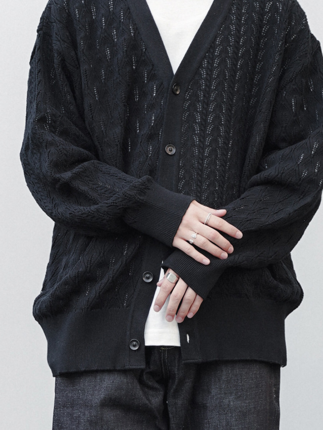 JUHA BOTANICAL SWITCHING CARDIGAN カーディガン JUHA カーディガン BOTANICAL SWICHING CARDIGAN メンズ