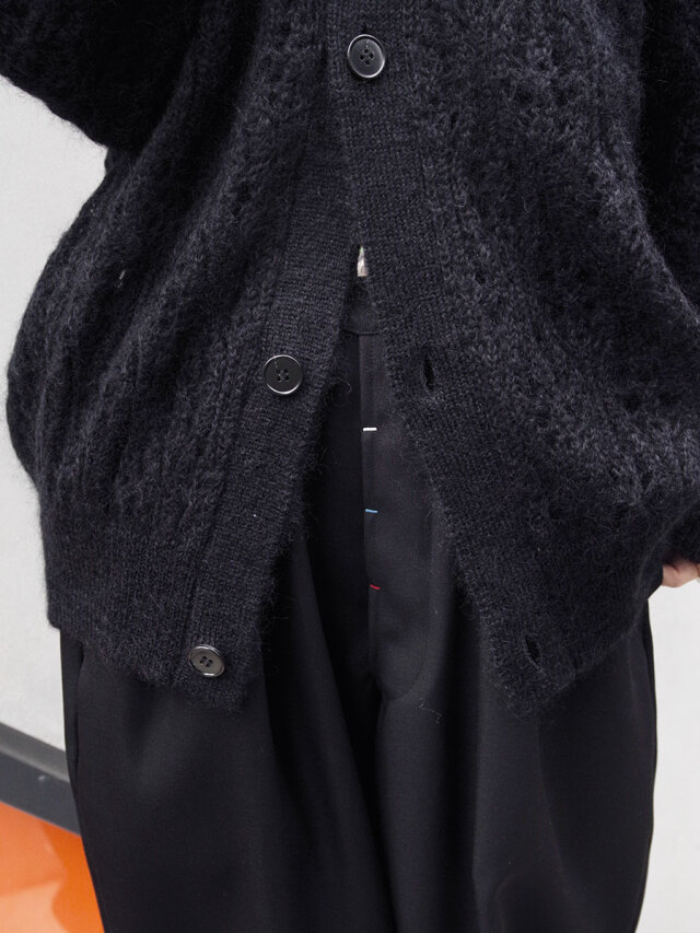 joieve petit hug cardigan カーディガン ブラック Carhartt WIP cotton cardigan Carter black color I035178.89GD at PRM US