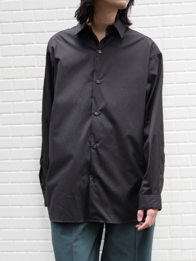 JUHA "SOFT BROAD SHIRT" - BLACK