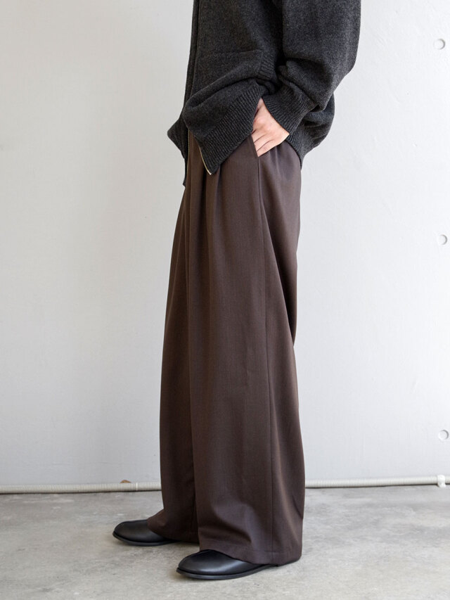 完売 JUHA ユハ / 2TUCK WIDE EASY PANTS / 3 JUHA/ユハ】2TUCK WIDE EASY PANTS（スラックス）｜JUHA（ユハ