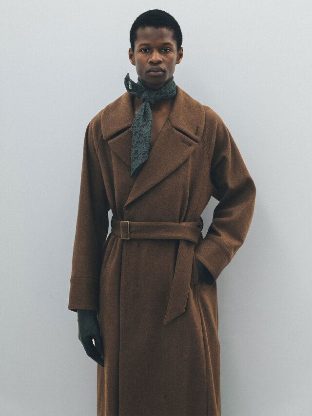 【極美品】juha ユハ BELTED OVER COAT JUHA (ユハ)