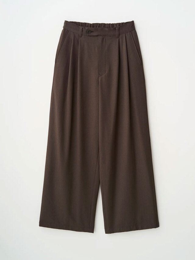 たうえくん 様JUHA 24AW 2TUCK WIDE EASY PANTS. JUHA - 2TUCK WIDE EASY PANTS / BROWN | Retikle Online Store