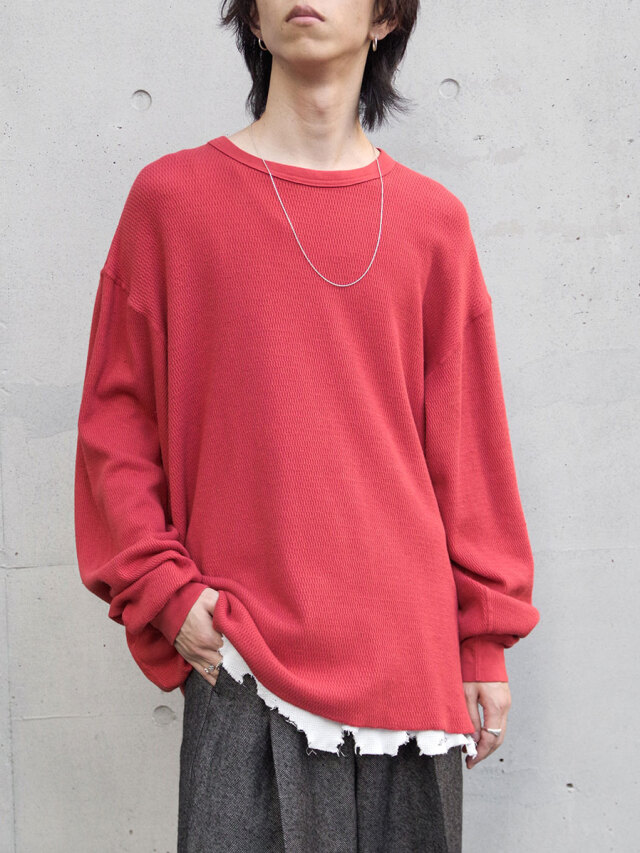 URU "CREW NECK L/S TEE" - RED