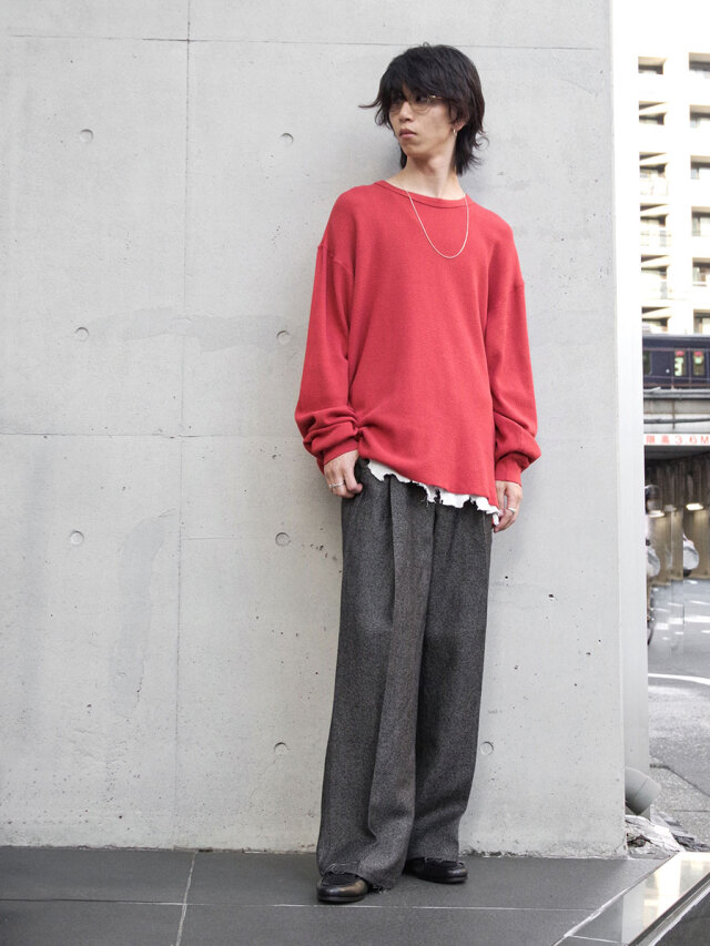 25ss ANCELLM リネンスラックス ブラウン 新品未着用 2025AW】 ANCELLM (アンセルム) 