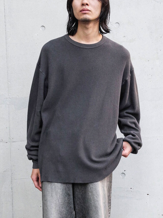 URU "CREW NECK L/S TEE" - I.BLACK