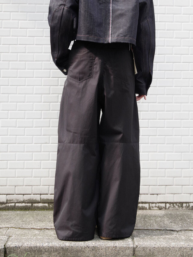 【極美品】OVERCOAT 23SS レーヨンパンツ ブラック M0 FASCINATE_THE R 2024SS オールブラック ボンバージャケット