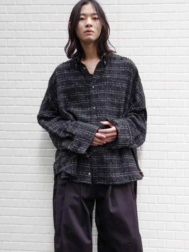 トップス shinya kozuka giant shirt 23AW SHINYAKOZUKA [ GIANT SHIRT ] BLUE | ロイド・エフダブリュー