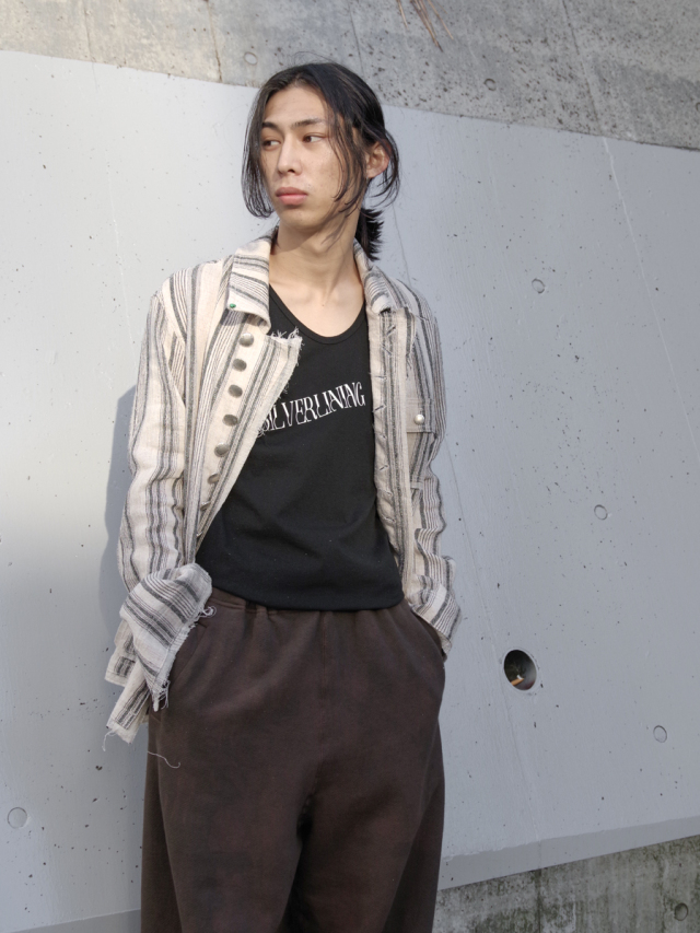 MASU GRAFFITI TANK TOP（BLACK）46 エムエーエスユー 2022SS】 MASU (マス/エムエーエスユー) 