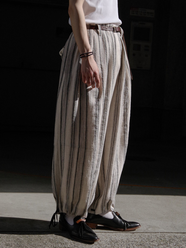 パンツ Leh band wide slacks Leh [22SS] 