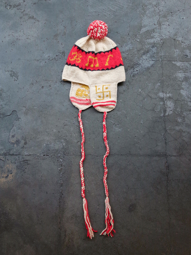 LEH "Ear Flap Knit Cap" - Natural Mix(Om)