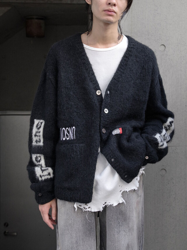 LEH "Mohair Cardigan" - BLACK