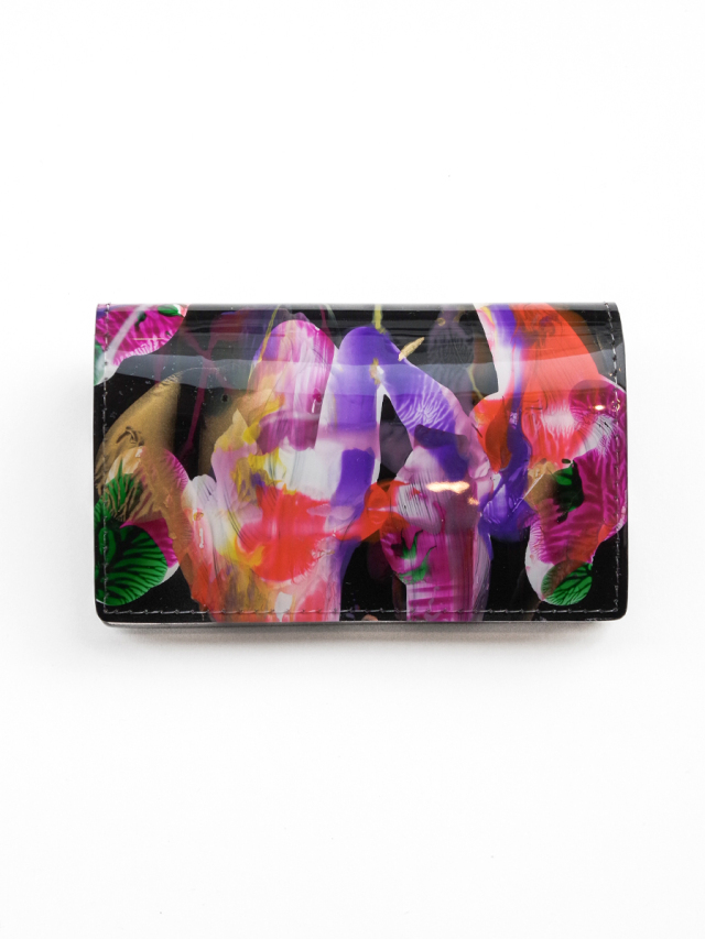 macromauro "PAINT CARD CASE" - BLACK/A