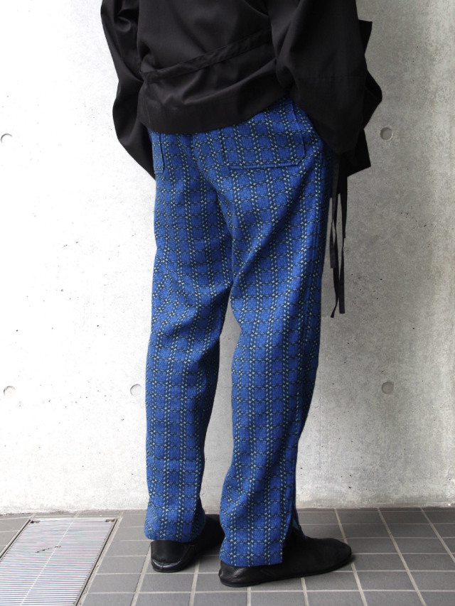 限定数のみ! MASU JACQUARD CHECK PLEATED PANTS | pzn-biegi.sport