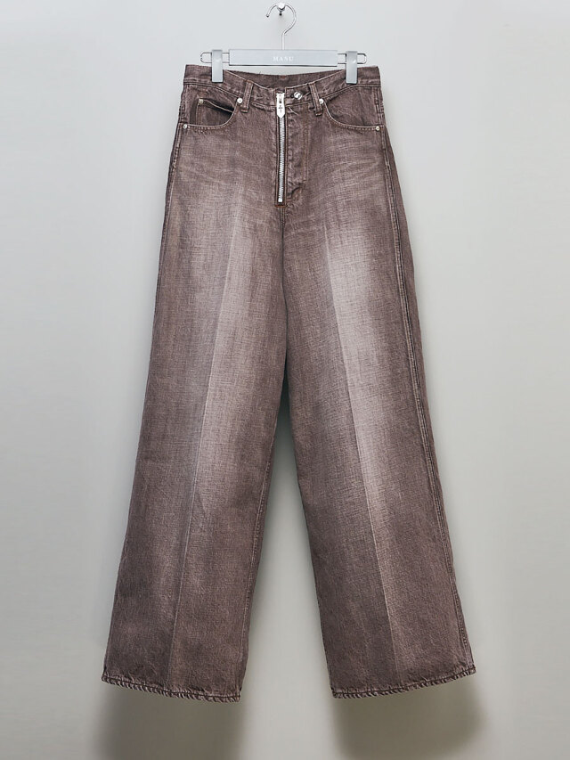 MASU "BAGGY FIT JEANS" - FADED BROWN