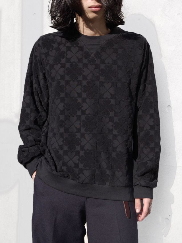 MASU "CLOVER PILE SWEAT SHIRTS" - BLACK