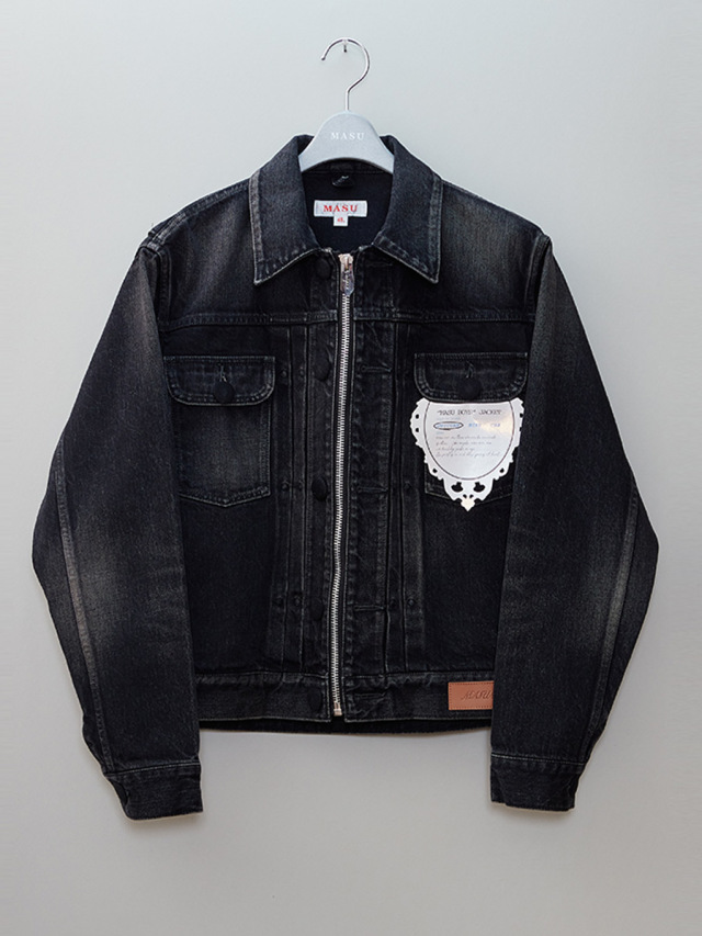 MASU ""MASU BOYS" JACKET (FADED)" - BLACK