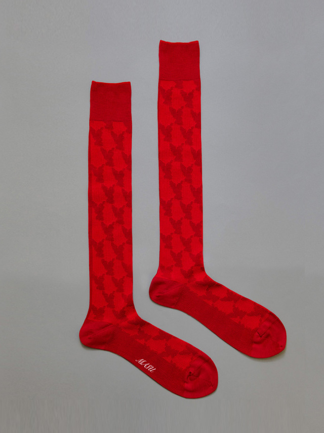 MASU "ANGEL MONOGRAM SOCKS" - RED