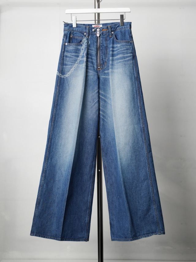 MASU "FADED BAGGY FIT JEANS" - INDIGO