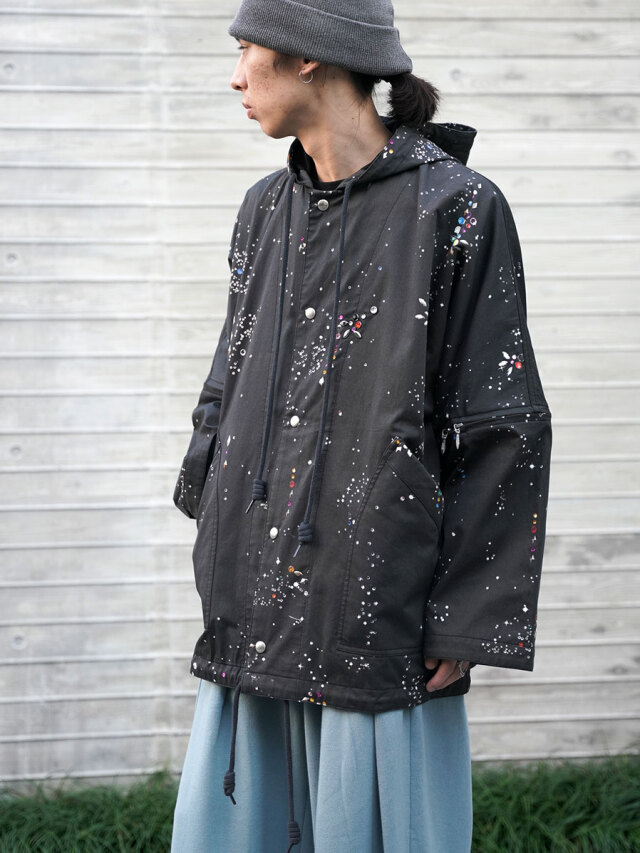 MASU "SEPARATE GALAXY PARKA" - BLACK
