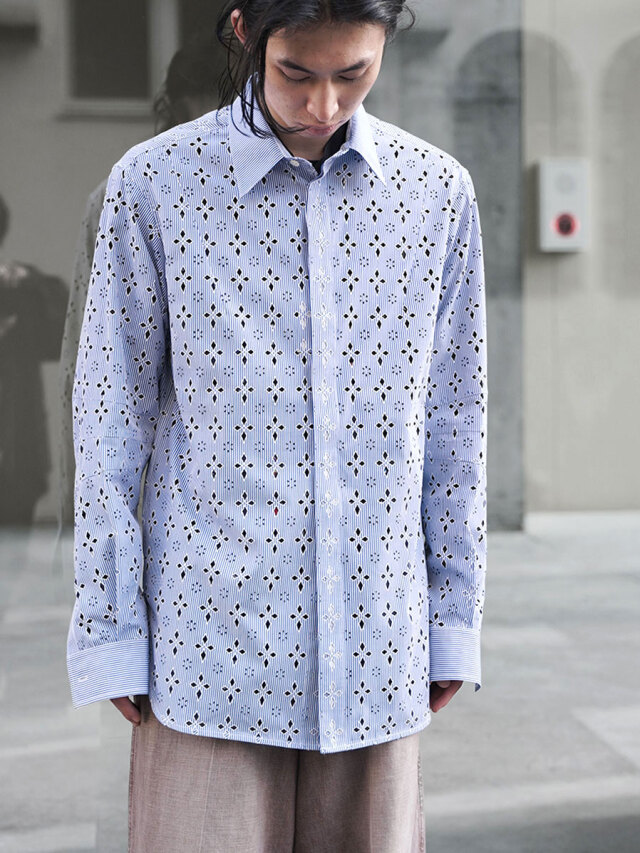 MASU "DIAMOND-CUT SHIRT" - BLUE