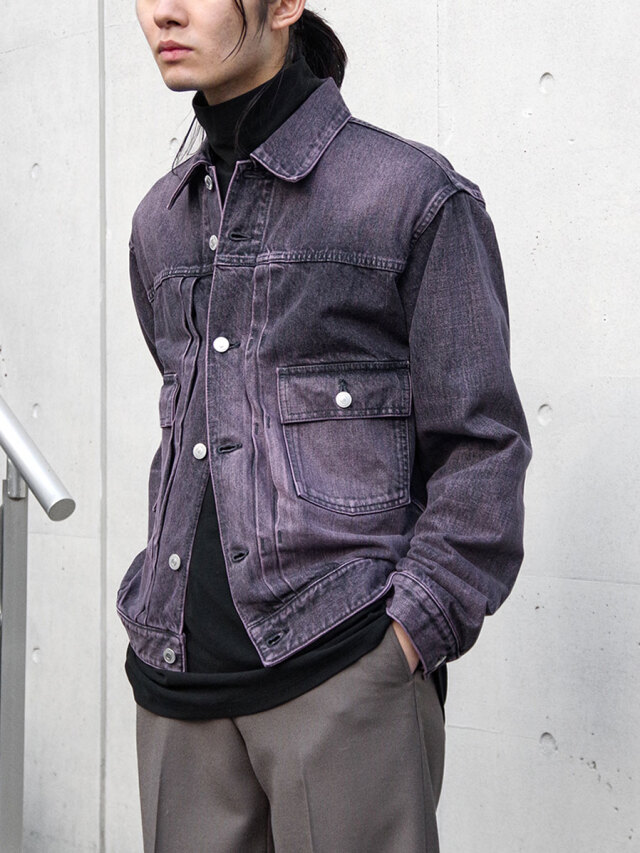 MASU ""MASU BOYS" DENIM JACKET" - BLACK PINK