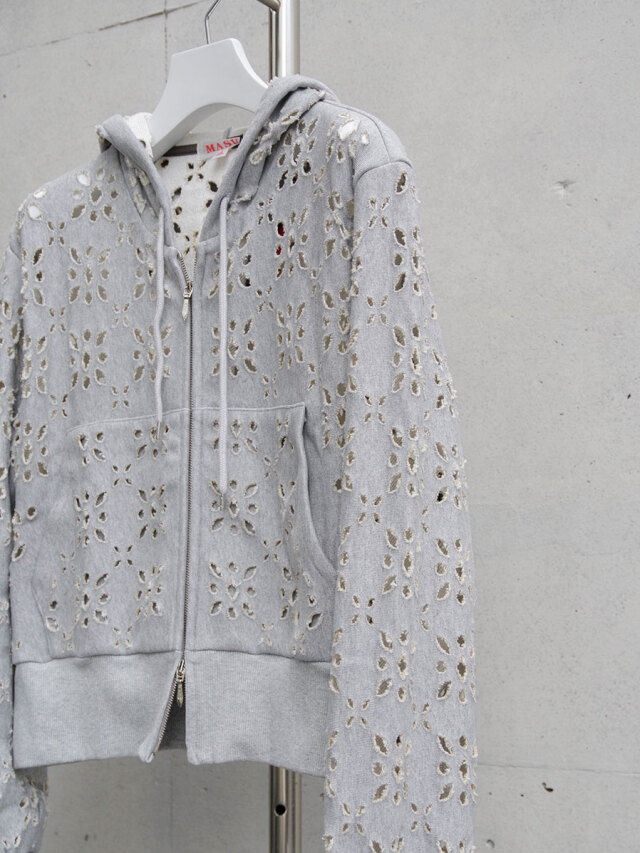 トップス MASU 24aw FLOWER HOLE ZIP-UP PARKA 48 2024AW】 MASU (マス/エムエーエスユー) 