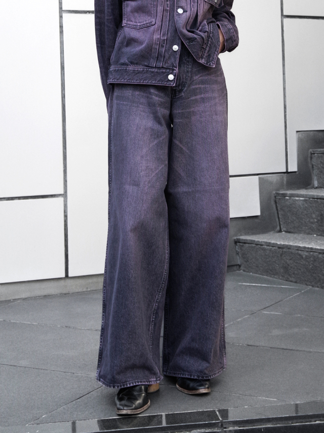 MASU ""MASU BOYS" BAGGY JEANS" - BLACK PINK