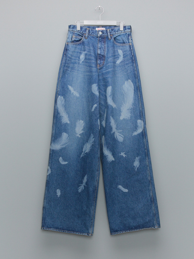MASU ""MASU BOYS" FEATHER BAGGY JEANS" - INDIGO