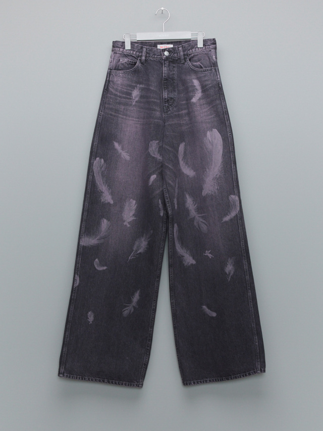 MASU ""MASU BOYS" FEATHER BAGGY JEANS" - BLACK PINK