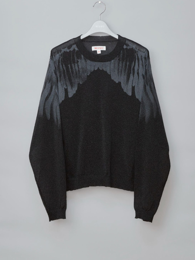 トップス masu 24SS CLEAR ANGEL WING SWEATER 2024SS】 MASU (マス/エムエーエスユー) 