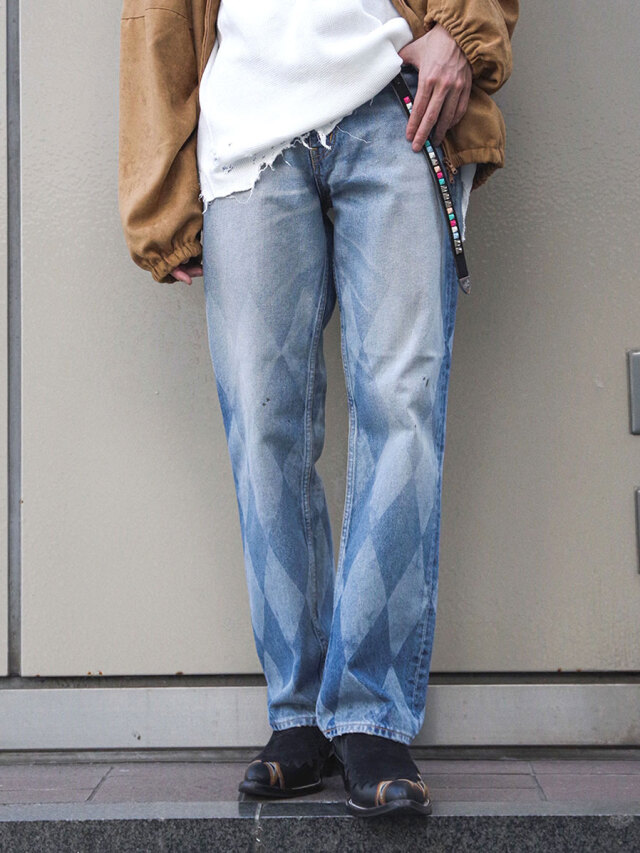 MASU "MB TAPERED JEANS DIAMOND" - INDIGO