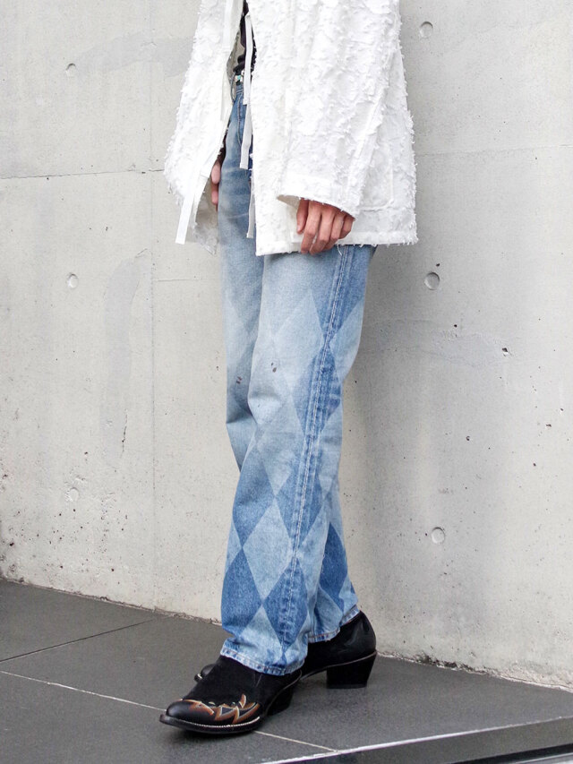 エムエーエスユー　masu マーブル　デニム　パンツ　ワイドパンツ 2025AW】 MASU (マス/エムエーエスユー) 