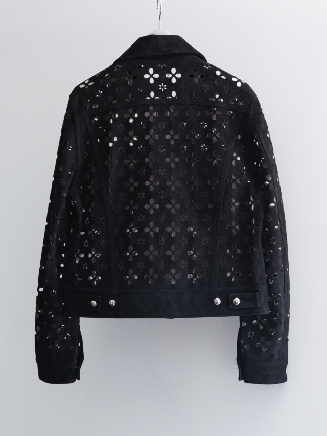 訳あり‼️ MASU 22AW FLOWER-CUT LEATHER JACKET 2022AW】 MASU (マス/エムエーエスユー) 