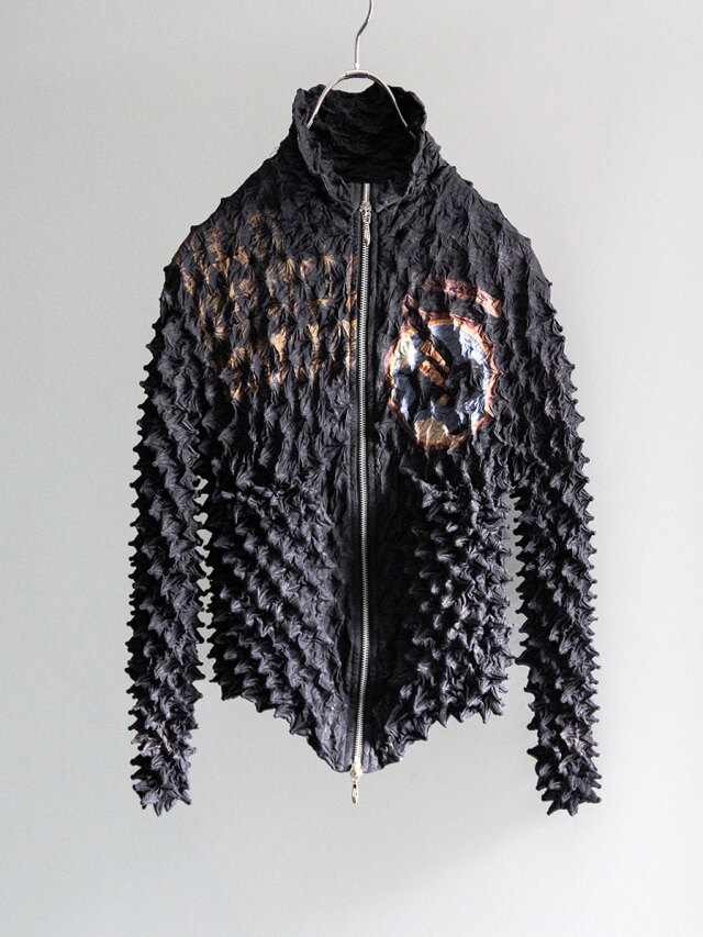 MASU "SPIKY PEGASUS BOMBER JACKET" - BLACK