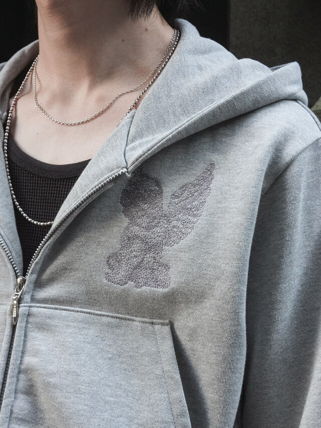 トップス MASU ANGEL ZIP-UP HOODIE(GRAY) MASU(エムエーエスユー)のANGEL ZIP-UP HOODIE GRAYの通販